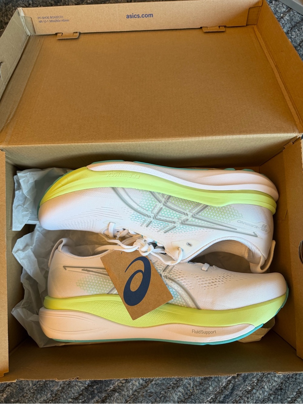 ASICS Gel-Kayano 33 - white/energy aqua Brand new